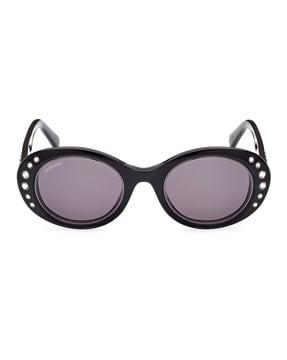 sk0346 48 01a uv-protected circular sunglasses