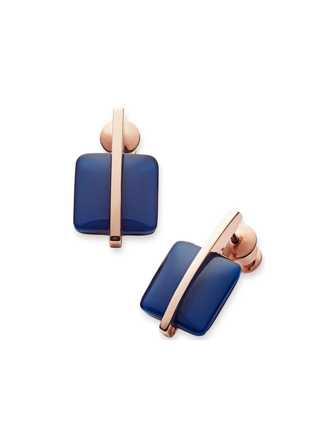 skagen blue contemporary studs earrings