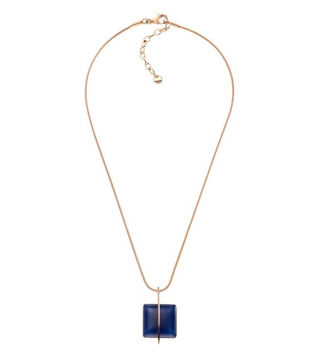 skagen blue sea glass necklace