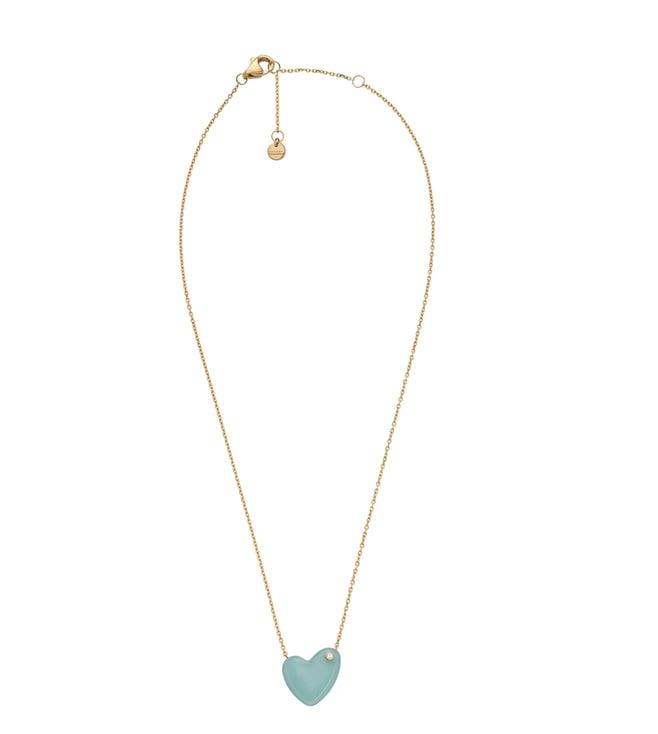 skagen gold sofie sea glass casual necklace