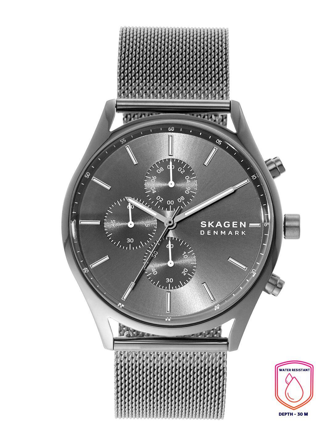 skagen holst gunmetal watch skw6608