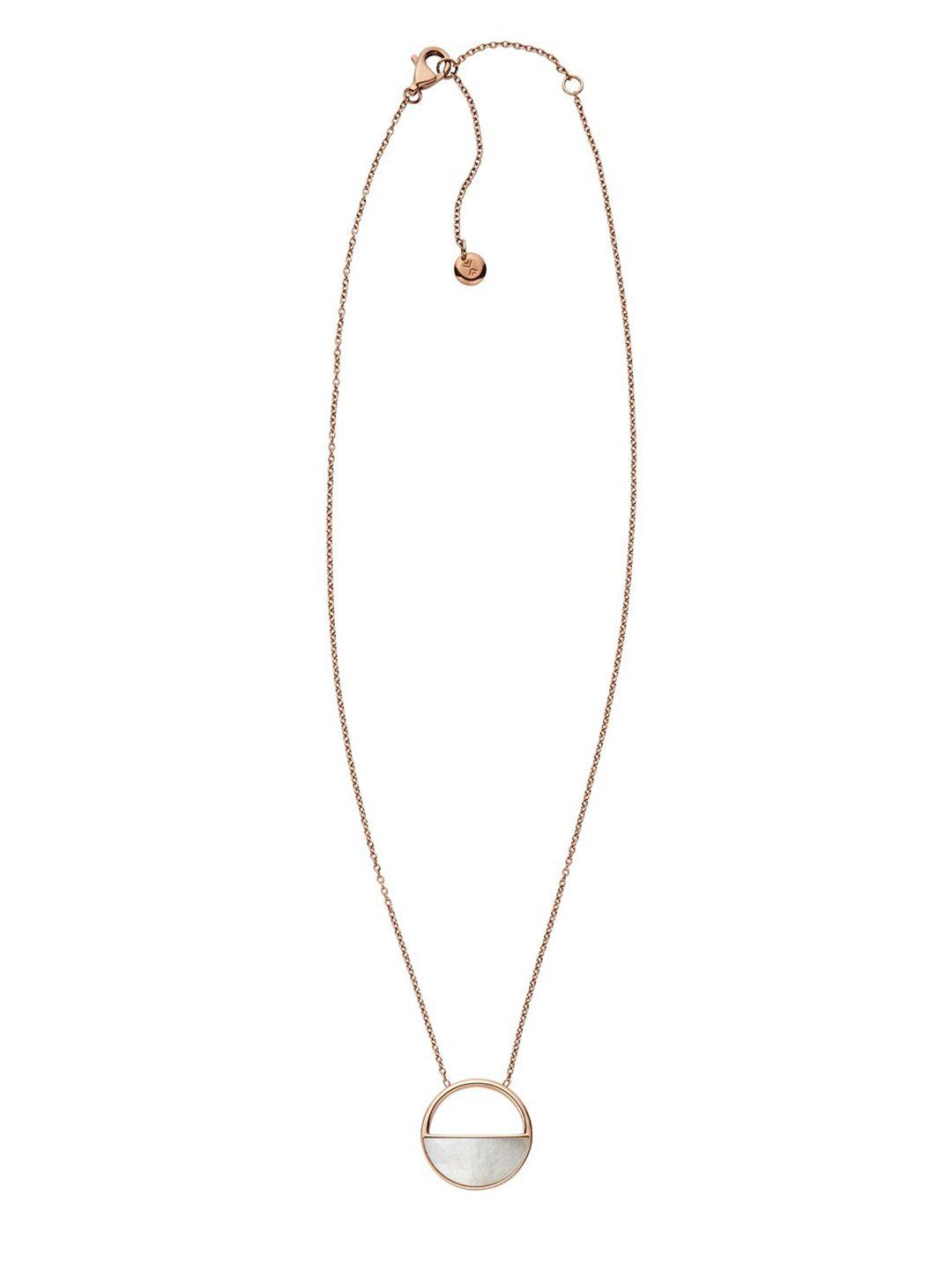 skagen rose gold & silver-toned necklace