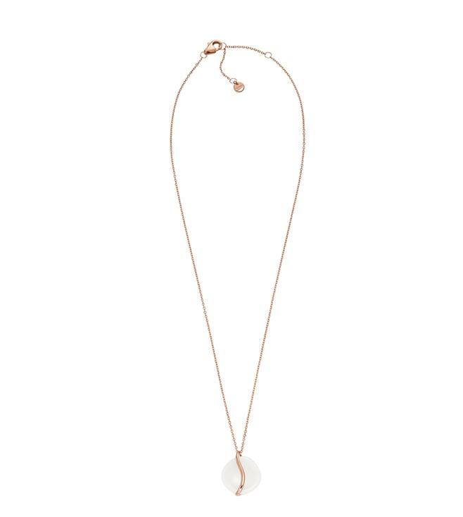 skagen rose gold sofie sea glass casual necklace