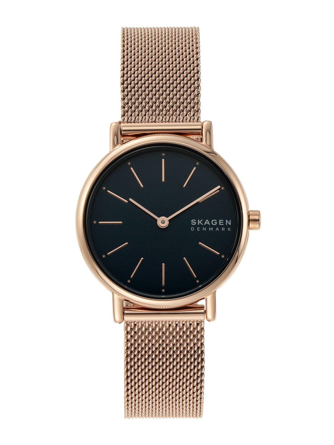 skagen women black analogue watch skw2837