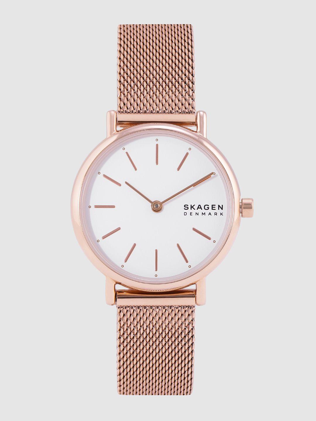 skagen women white signatur analogue watch skw2784