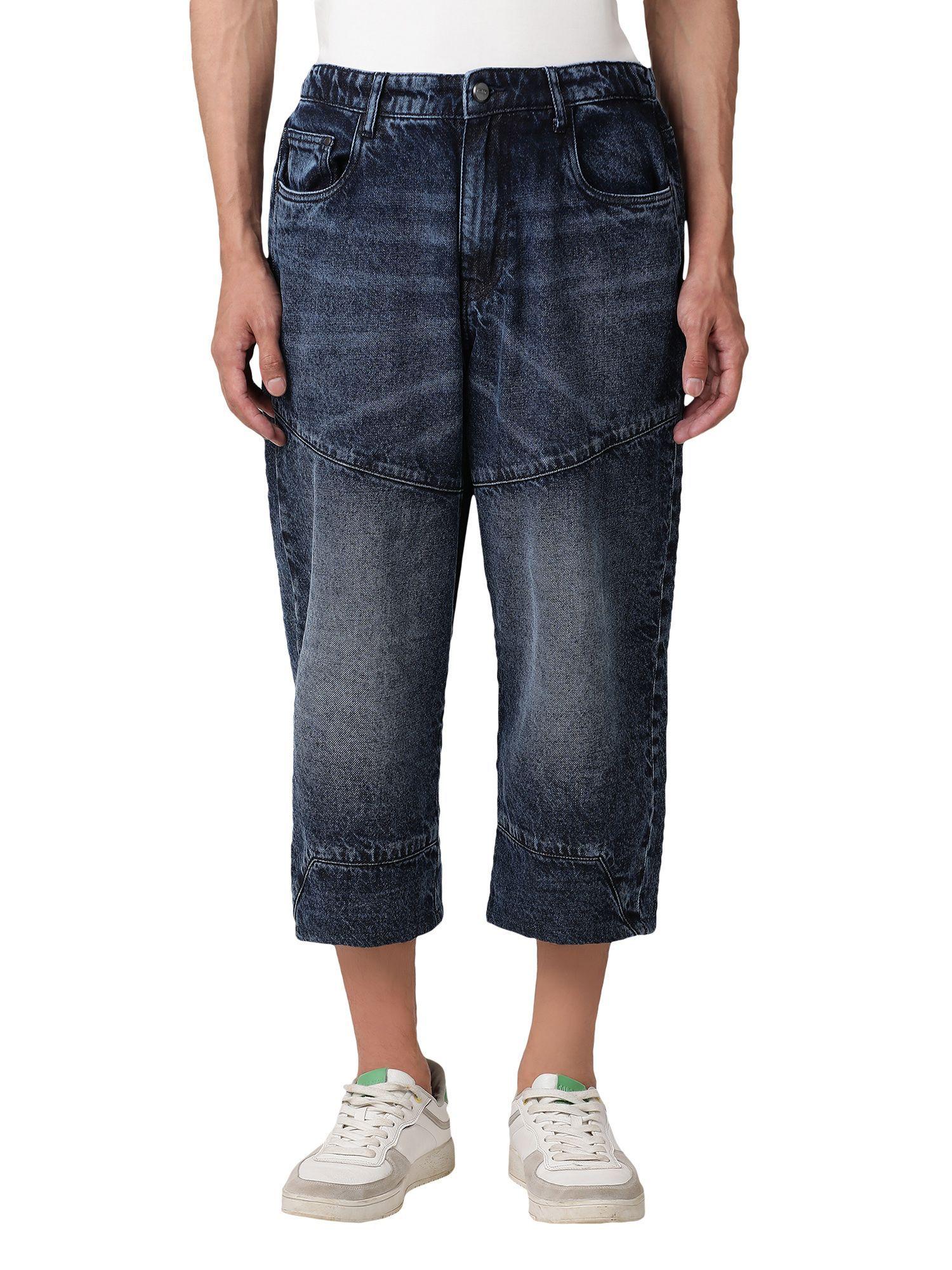 skater denim pant with distress wash