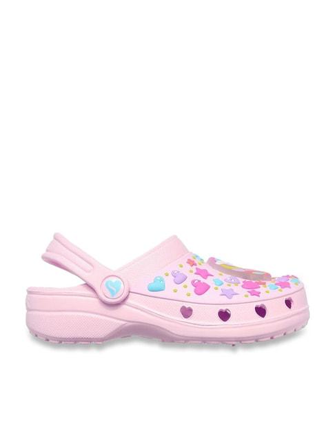 skechers girls heart charmer-unicorn delight pink lifestyle slip on shoe