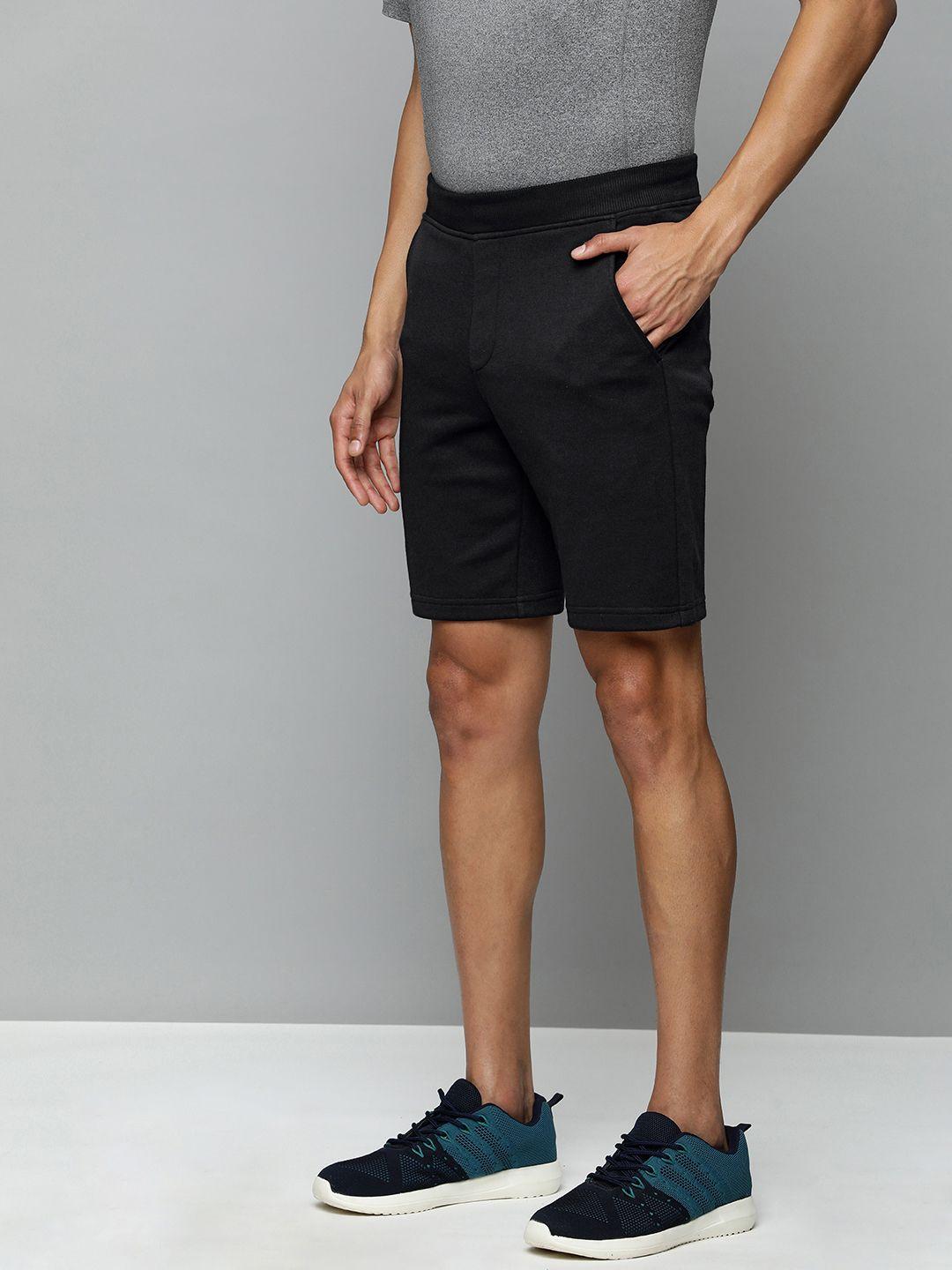 skechers men black sports shorts with e-dry technology technology