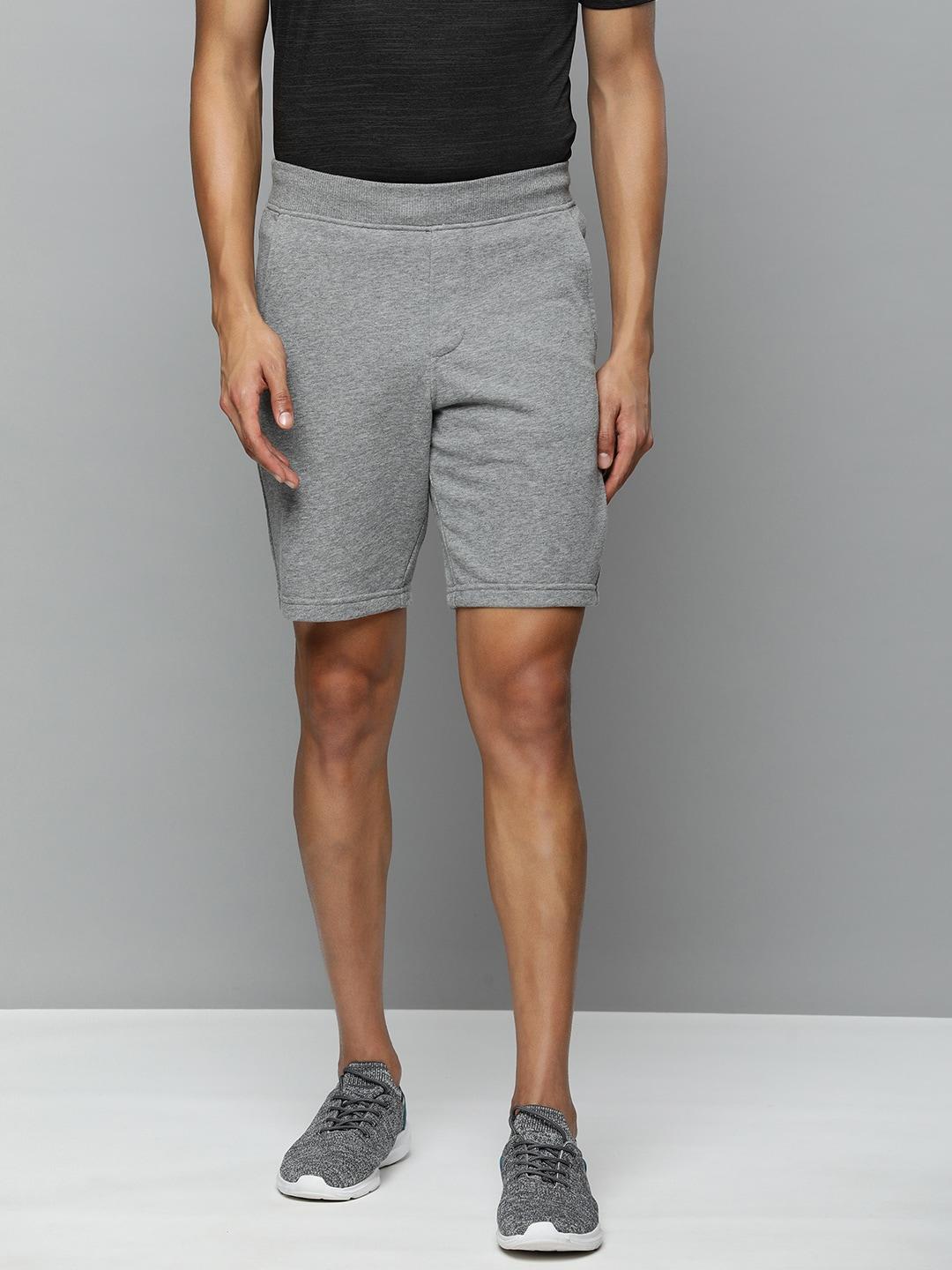 skechers men grey sports shorts with e-dry technology technology