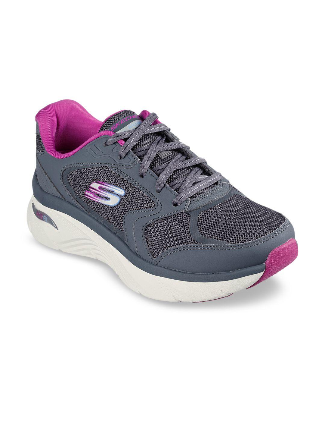 skechers women charcoal sneakers sports shoe