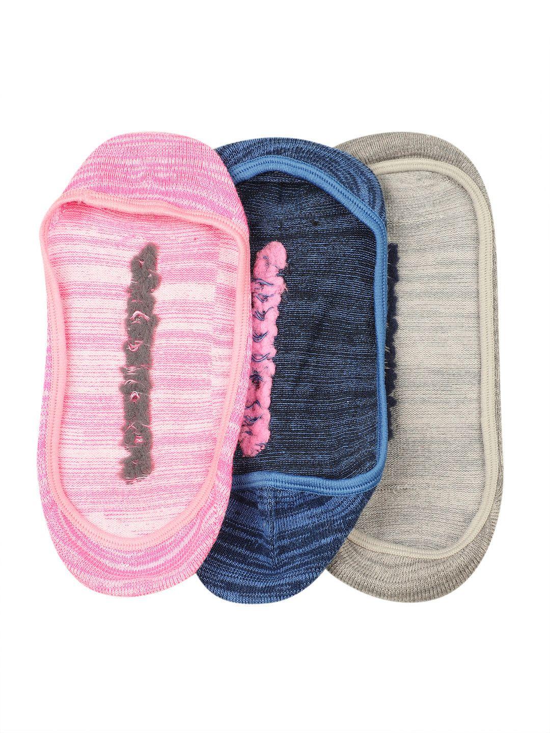skechers women pack of 3 brand logo woven design shoe liner socks
