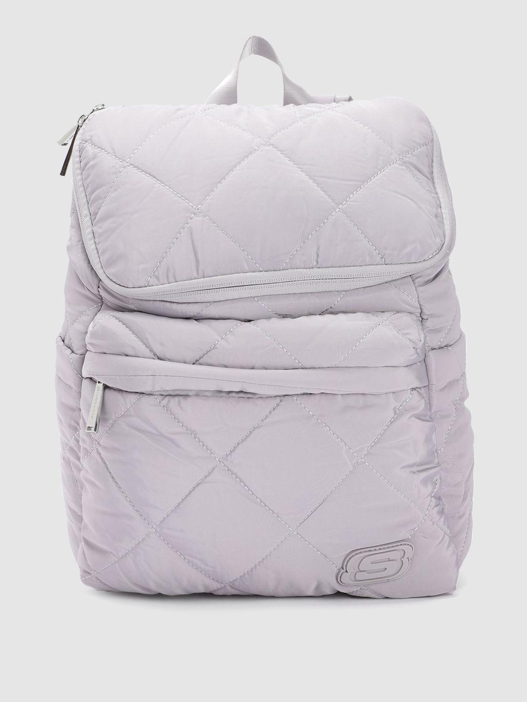 skechers women textured backpack with quilted detail