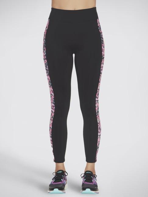 skechers black printed leggings