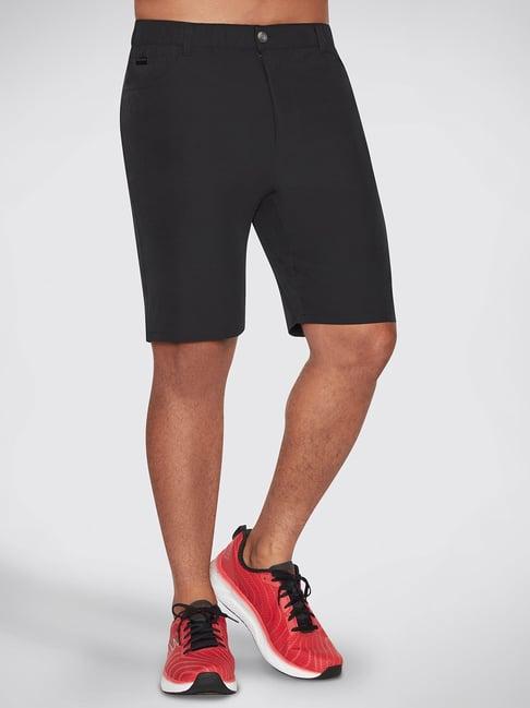 skechers black regular fit shorts