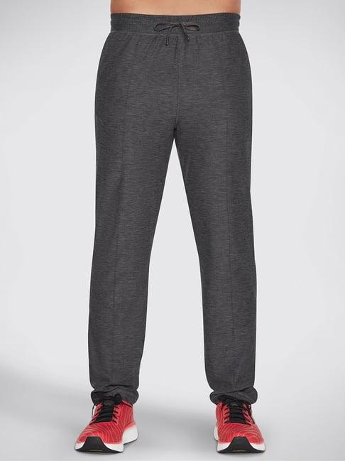 skechers black regular fit sports trackpants