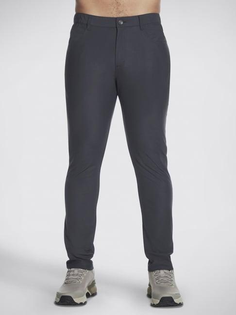 skechers black regular fit trackpants