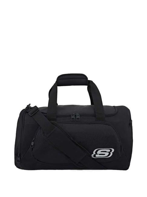 skechers black small duffle bag