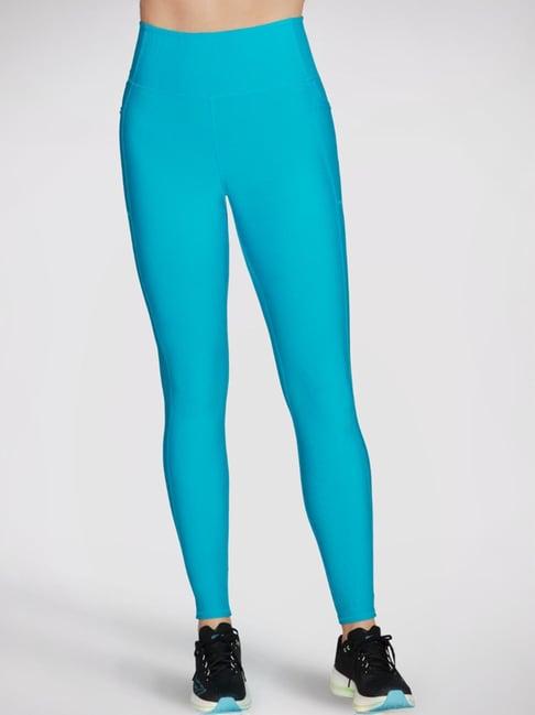 skechers blue high rise sports tights