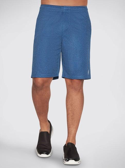 skechers blue regular fit sports shorts