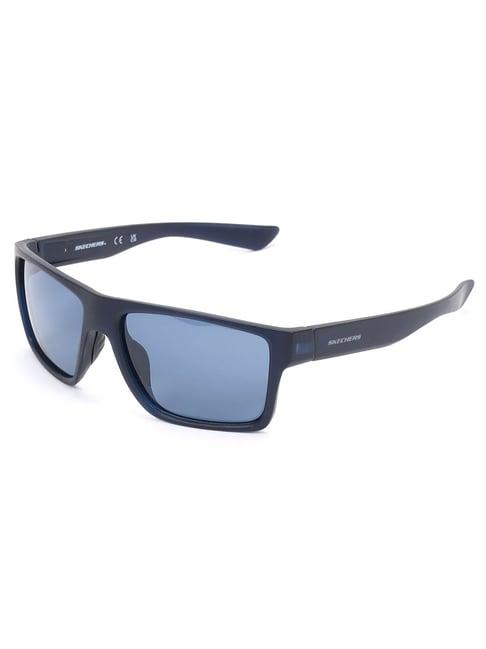 skechers blue square uv protection sunglasses for men