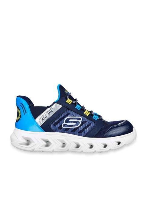 skechers boys hypno-flash 2.0 - odelux navy blue casual sneakers