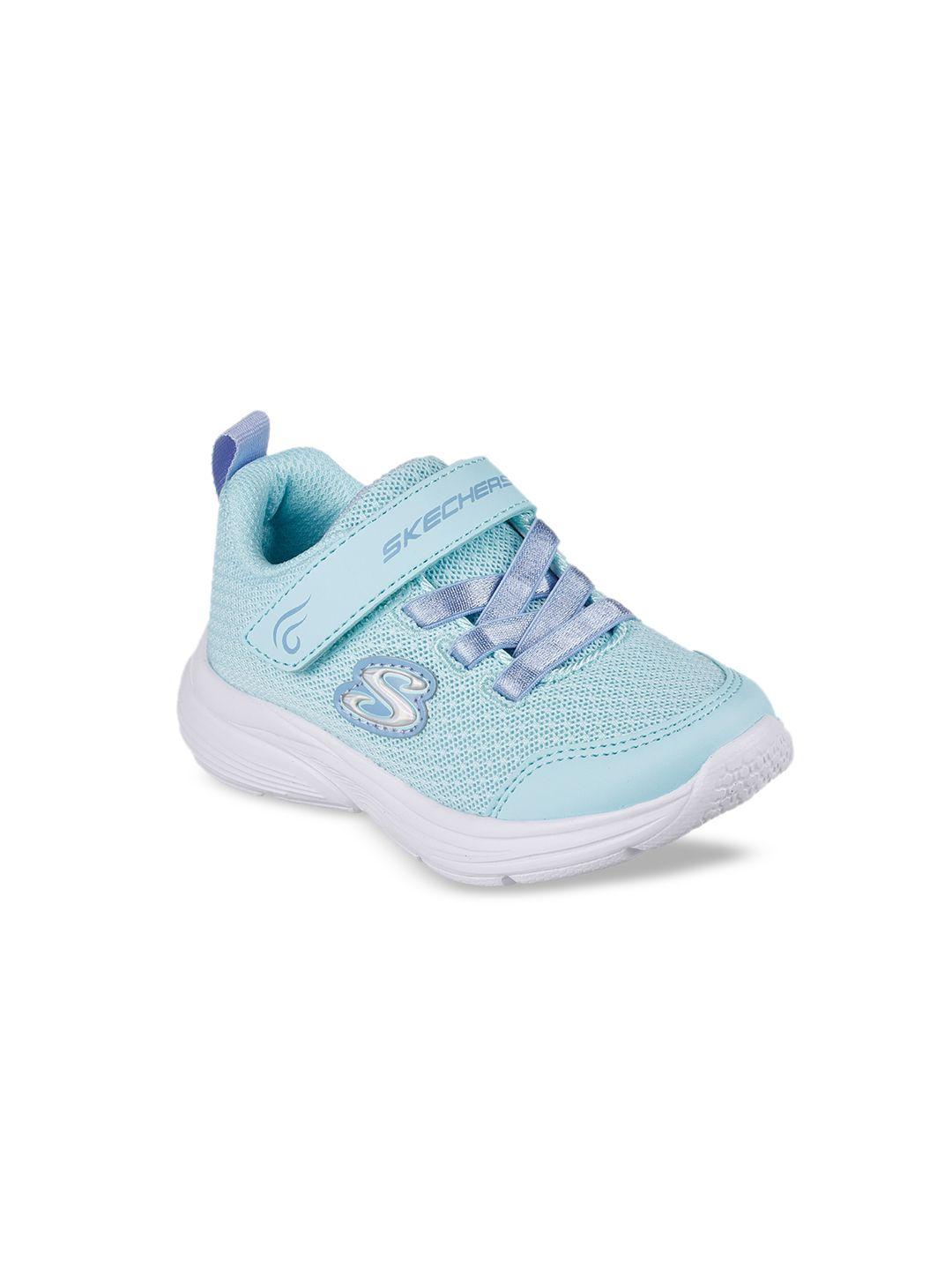 skechers girls solid mesh slip-on sneakers