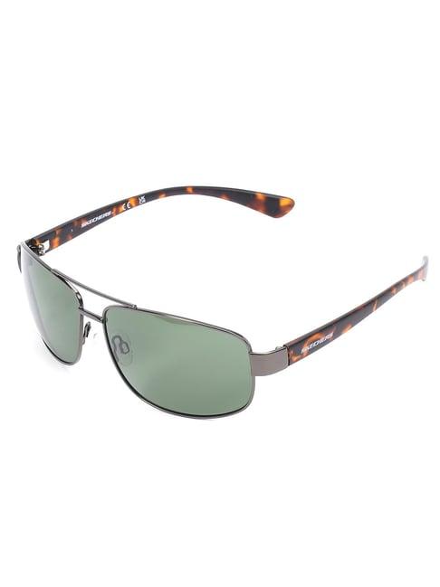 skechers green aviator sunglasses for men