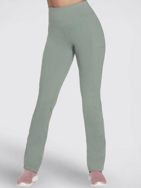 skechers green high rise track pants