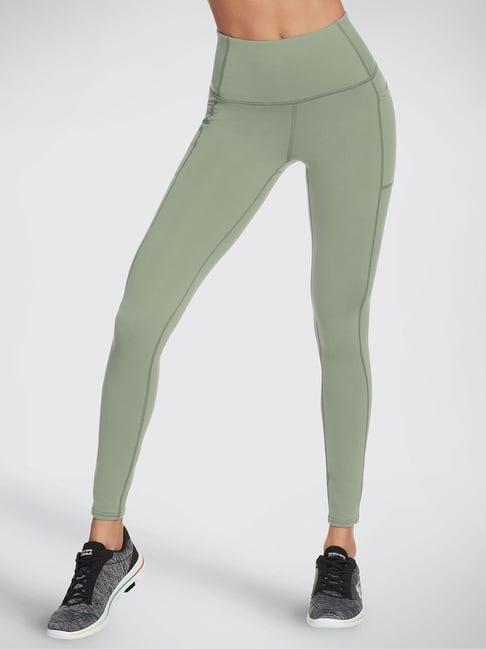 skechers green tights