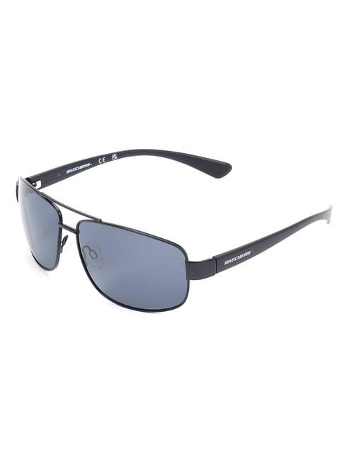 skechers grey aviator sunglasses for men