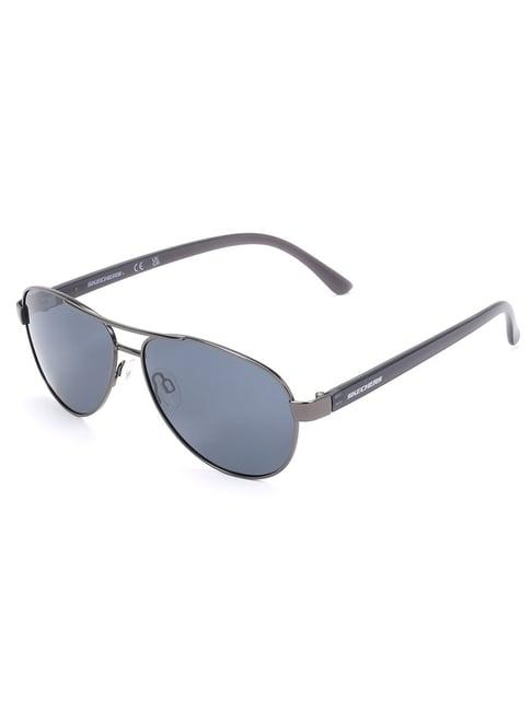 skechers grey aviator uv protection sunglasses for men