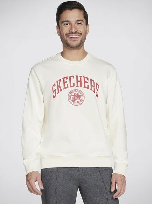 skechers grey cotton regular fit sweatshirt