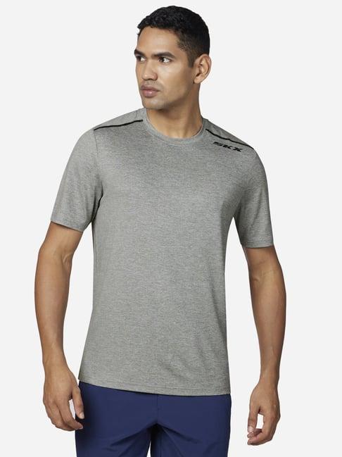 skechers grey regular fit t-shirt