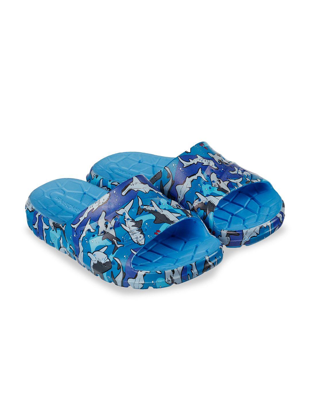 skechers hogan boys dangerous waters printed sliders