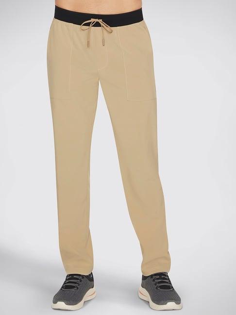 skechers khaki regular fit sports trackpants