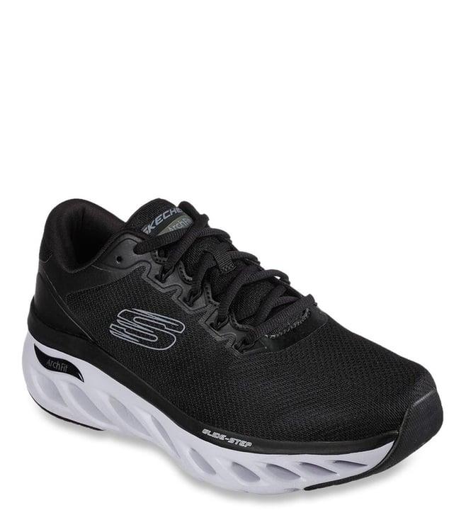 skechers men's archfitglide-step-highlighter black sneakers