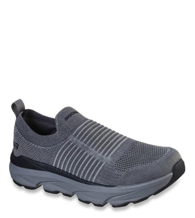 skechers men's delmont - jenko charcoal sneakers