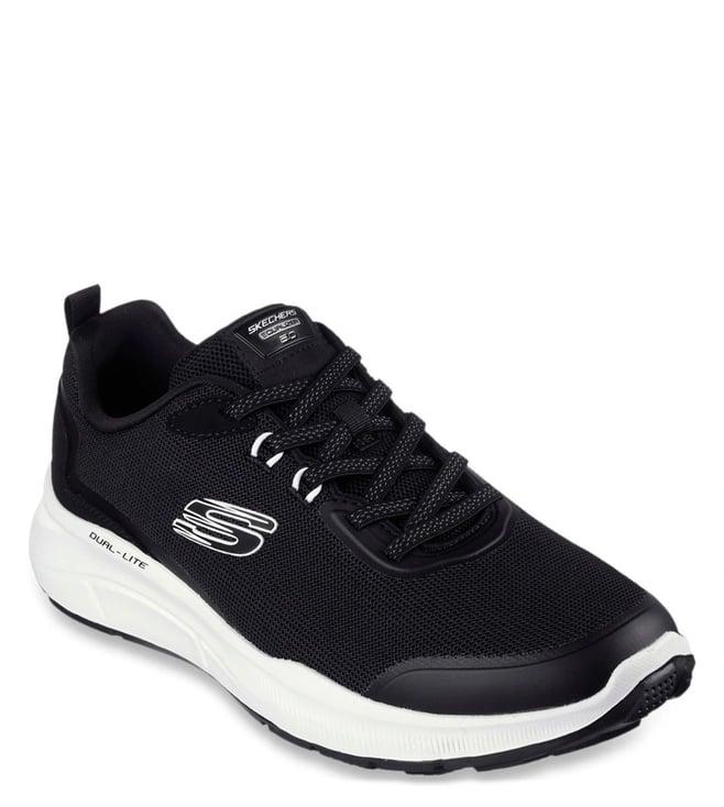 skechers men's equalizer 5.0 black white casual sneakers