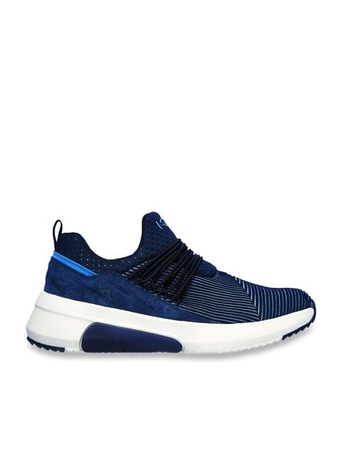 skechers men's modern jogger 2.0 - hellems navy lifestyle slip on shoe