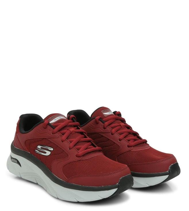 skechers men's red sneakers