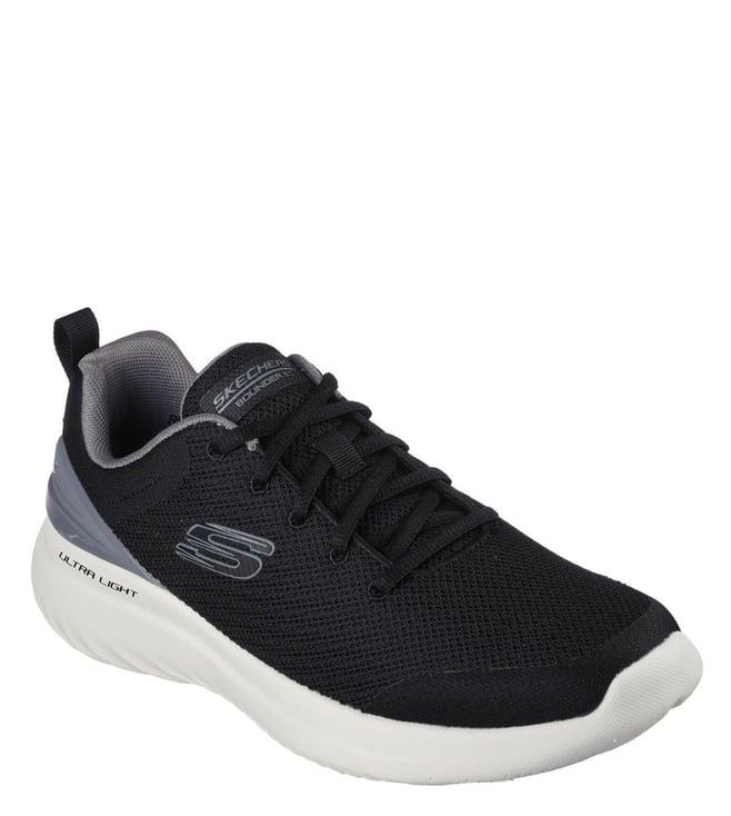 skechers men's sport black sneakers