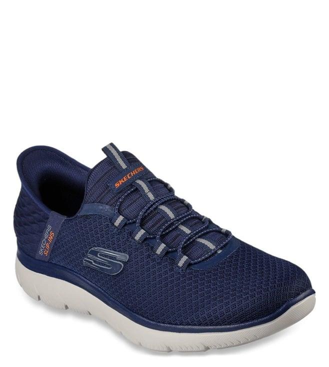 skechers men's summits - high range navy casual sneakers