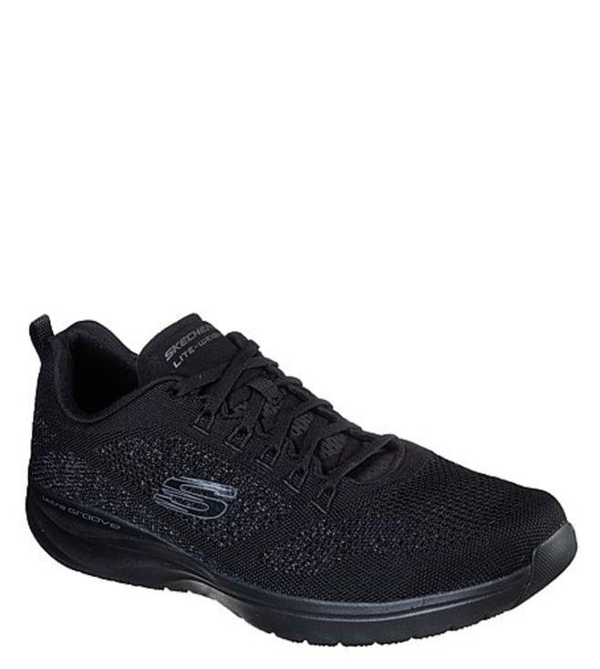 skechers men's ultra groove - royal dragoon series black sneakers