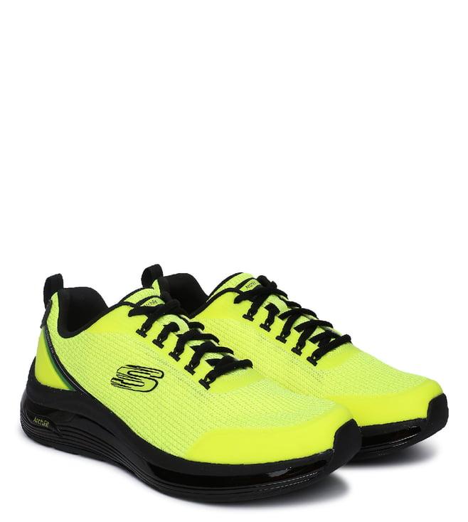 skechers men's yellow sneakers