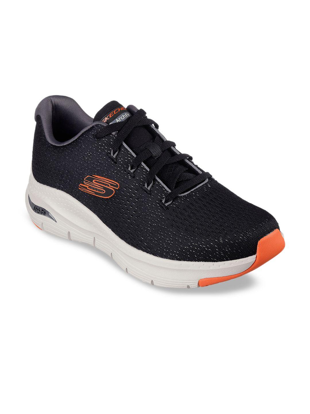 skechers men arch fit woven-design sneakers