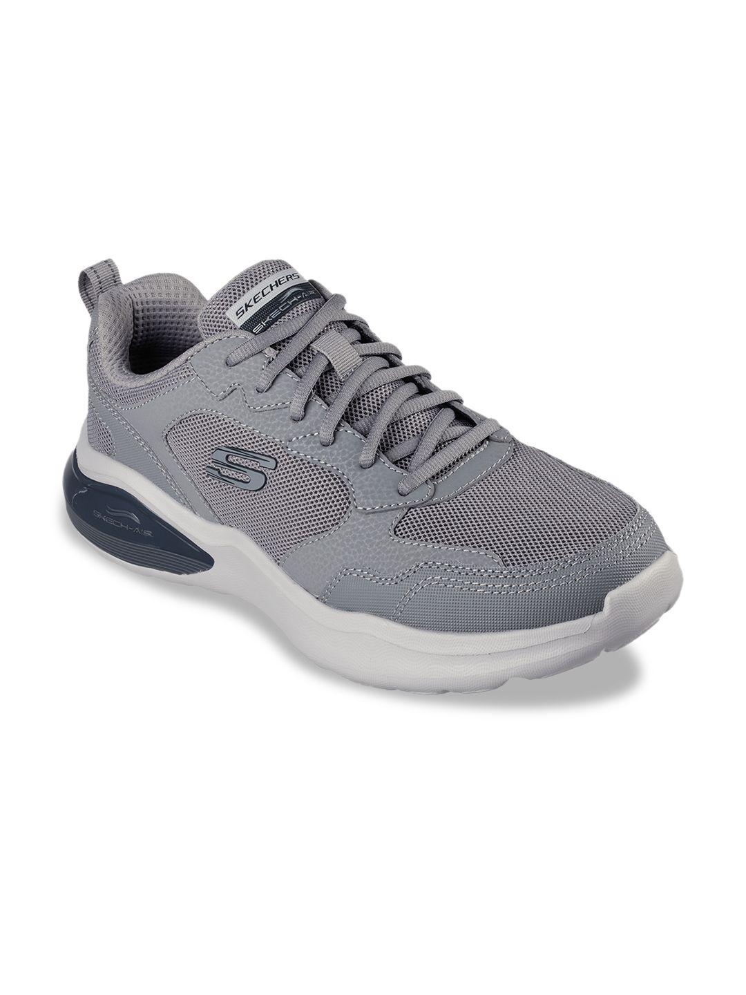 skechers men grey air cushioning binson sneakers