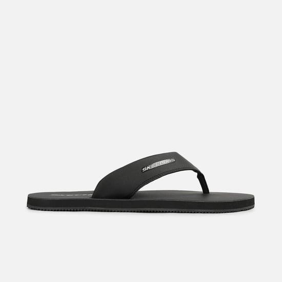 skechers men logo detailed flip-flops