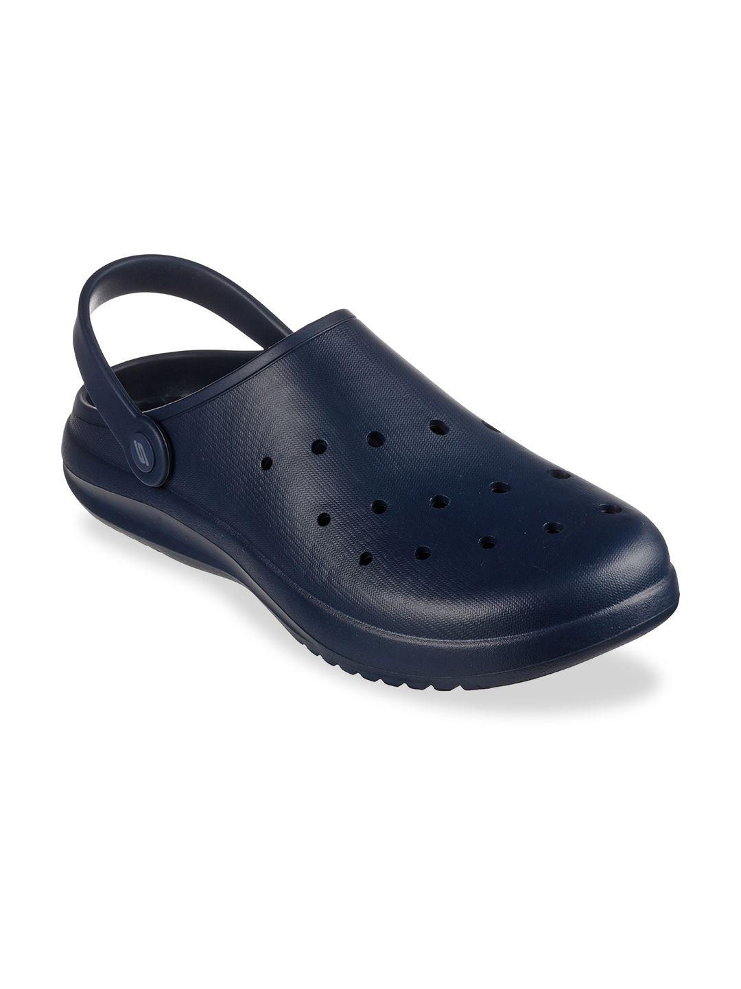 skechers men navy blue sandals