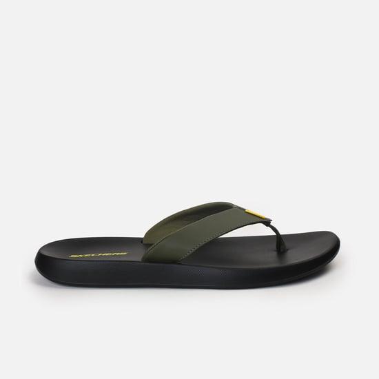 skechers men solid flip-flops