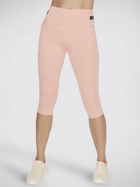 skechers peach high rise capris